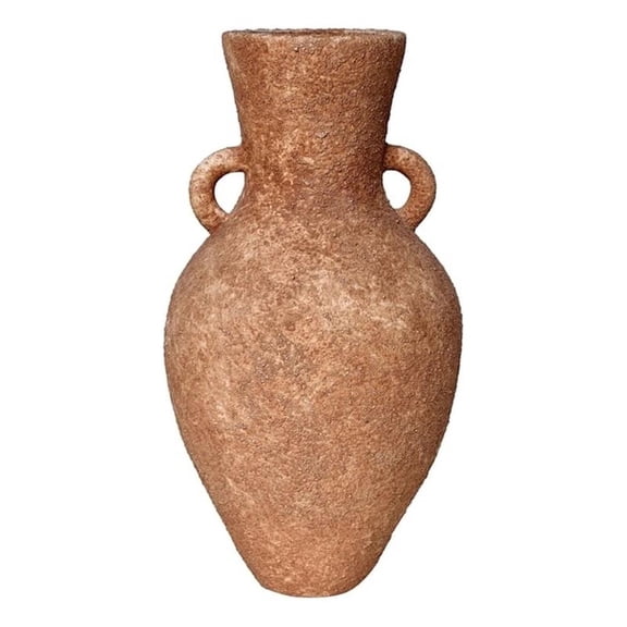 Pemberly Row Contemporary Earthenware Roman Ceramic Vase with Handles