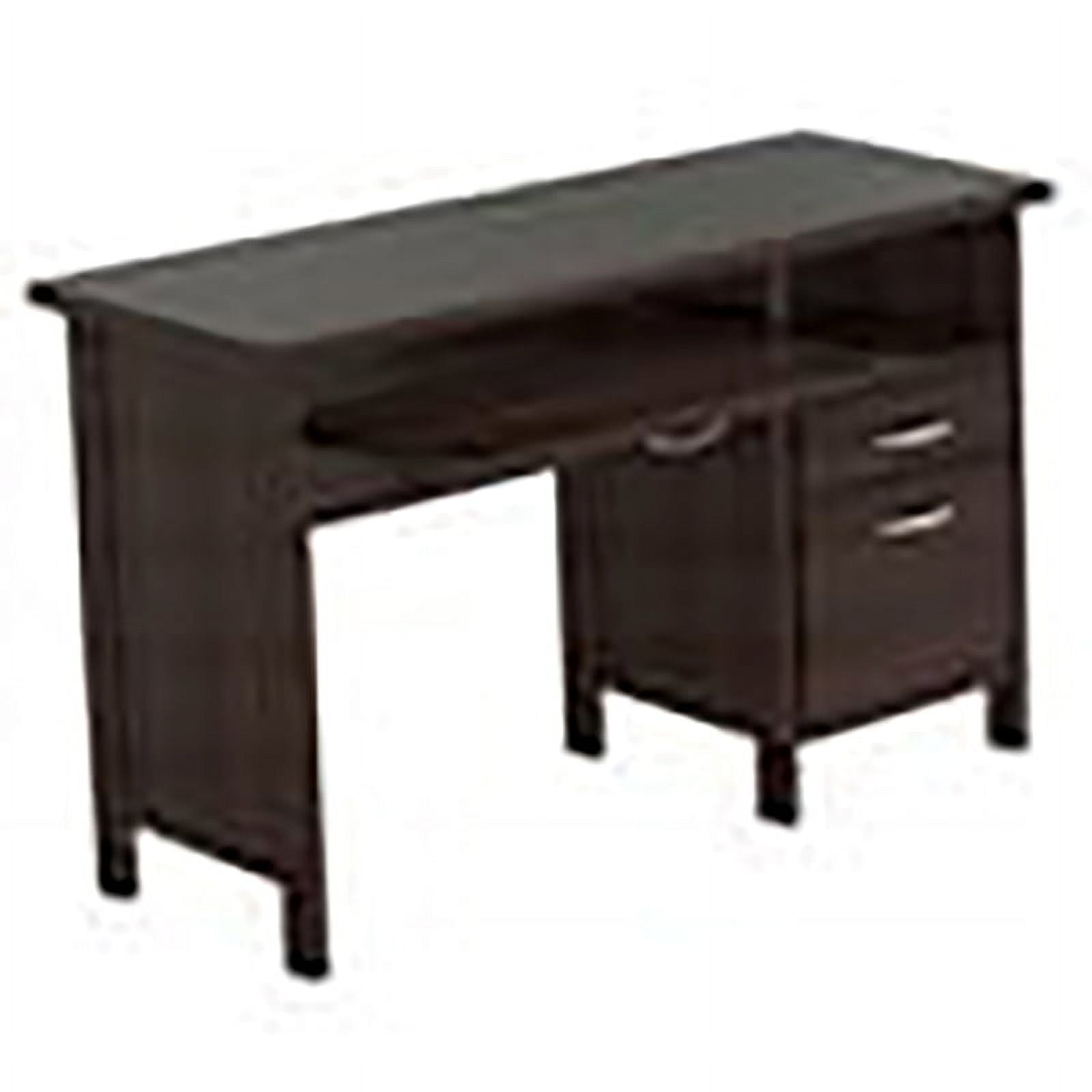 Pemberly Row Contemporary Engineered Wood Computer Desk in Espresso ...