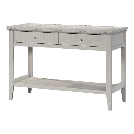 Pemberly Row Contemporary Engineered Wood Console Table in Glacier Oak