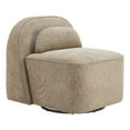 thumbnail image 1 of Pemberly Row Contemporary Engineered Wood Kakao Swivel Chair Olive Brown, 1 of 4