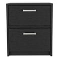 thumbnail image 1 of Pemberly Row Contemporary Engineered Wood Nightstand in Black, 1 of 5