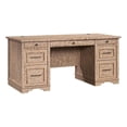 thumbnail image 1 of Pemberly Row Contemporary Engineered Wood Pedestal Desk in Brushed Oak, 1 of 14