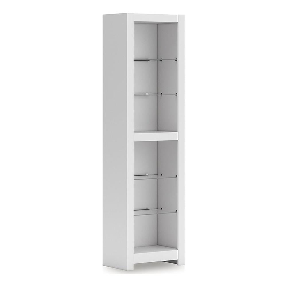 Pemberly Row Contemporary Engineered Wood Pier in White Finish ...