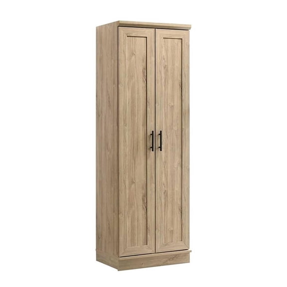 Pemberly Row Contemporary Engineered Wood Storage Cabinet in Light Wood