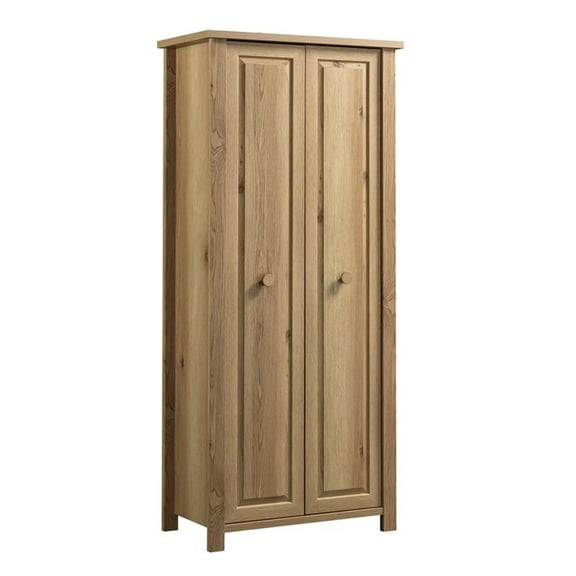 Pemberly Row Contemporary Engineered Wood Storage Cabinet in Timber Oak