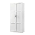 thumbnail image 1 of Pemberly Row Contemporary Engineered Wood Storage Cabinet in White, 1 of 6