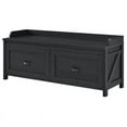thumbnail image 1 of Pemberly Row Contemporary Entryway Storage Bench in Black Oak, 1 of 5