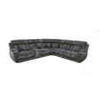 thumbnail image 1 of Pemberly Row Contemporary Fabric Reclining Sectional in Charcoal, 1 of 11