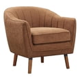 thumbnail image 1 of Pemberly Row Contemporary Fabric Upholstered Accent Chair in Rust, 1 of 8