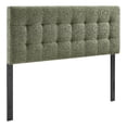 thumbnail image 1 of Pemberly Row Contemporary Fabric Upholstered King Size Headboard in Leaf, 1 of 8