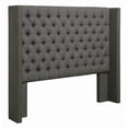 thumbnail image 1 of Pemberly Row Contemporary Fabric Upholstered Queen Headboard Gray, 1 of 5