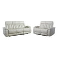 thumbnail image 1 of Pemberly Row Contemporary Fantom Ivory Power Reclining Sofa and Loveseat, 1 of 15