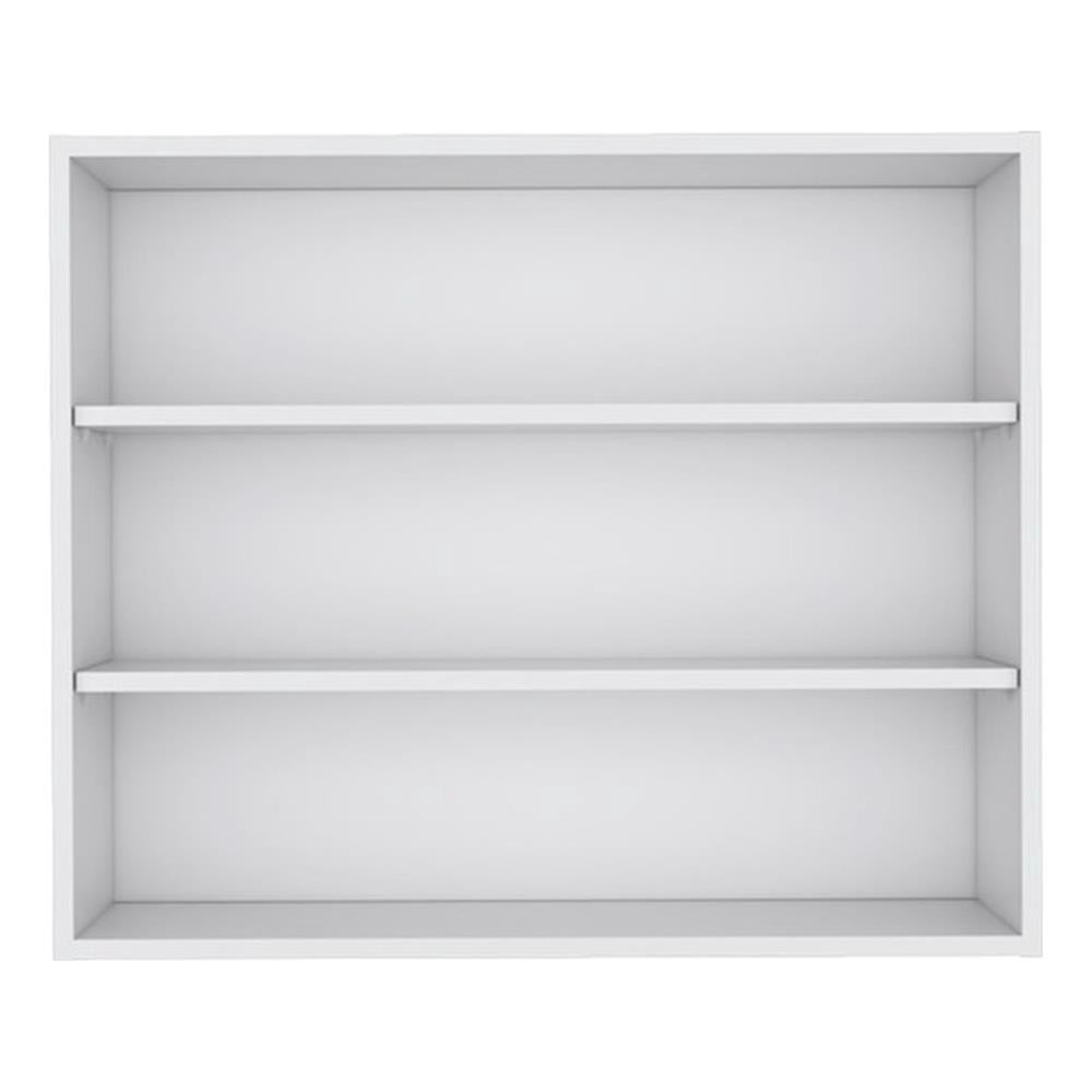 Pemberly Row Contemporary Floating Shelf Engineered Wood White