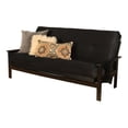 thumbnail image 1 of Pemberly Row Contemporary Full Futon with Suede Fabric Mattress in Black, 1 of 3