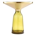 thumbnail image 1 of Pemberly Row Contemporary Glass Side Table in Gold and Yellow, 1 of 3