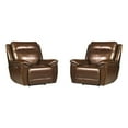 thumbnail image 1 of Pemberly Row Contemporary Hickory Power Zero Gravity Recliner Two Pack, 1 of 11