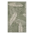 thumbnail image 1 of Pemberly Row Contemporary Home 2'x4' Fabric Green Ivory Area Rug, 1 of 6