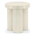 thumbnail image 1 of Pemberly Row Contemporary Iron Metal End Table in Cream Finish, 1 of 7