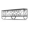 thumbnail image 1 of Pemberly Row Contemporary Iron Wall Mounted Wine Rack with Glass Holder in Black, 1 of 7