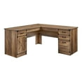 thumbnail image 1 of Pemberly Row Contemporary L-Shape Executive Desk in Rustic Oak, 1 of 4