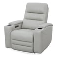 thumbnail image 1 of Pemberly Row Contemporary Leather Stone Power Zero Gravity Recliner, 1 of 3