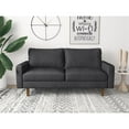 thumbnail image 1 of Pemberly Row Contemporary Linen Living Room Sofa in Dark Gray, 1 of 4