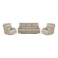 thumbnail image 1 of Pemberly Row Contemporary Linen Power Reclining Sofa and Two Recliners, 1 of 17