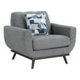 thumbnail image 1 of Pemberly Row Contemporary Living Room Chair with Tufted Back in Gray, 1 of 7
