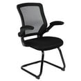 thumbnail image 1 of Pemberly Row Contemporary Mesh Sled Base Office Chair in Black, 1 of 5