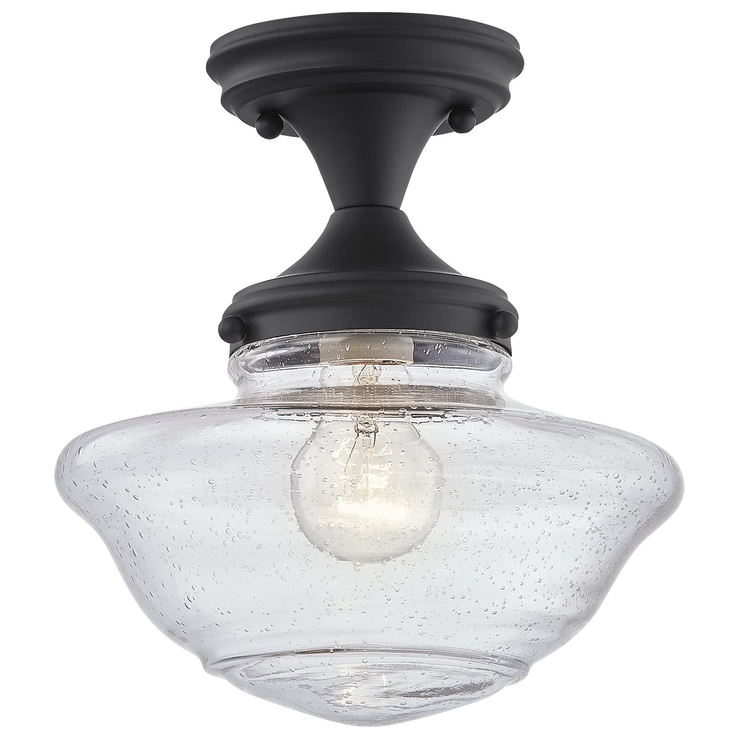 Pemberly Row Contemporary Metal Ceiling Light in Matte Black