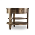 thumbnail image 1 of Pemberly Row Contemporary One-Drawer Round Lamp Table in Visage, 1 of 1