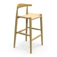 thumbnail image 1 of Pemberly Row Contemporary Papercord Bar Height Stool in Natural, 1 of 4