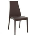thumbnail image 1 of Pemberly Row Contemporary Patio Dining Chair in Brown, 1 of 13