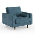 thumbnail image 1 of Pemberly Row Contemporary Performance Velvet Arm Chair in Ocean, 1 of 5