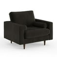 thumbnail image 1 of Pemberly Row Contemporary Performance Velvet Arm Chair in Smoke, 1 of 4
