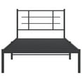 thumbnail image 1 of Pemberly Row Contemporary Powder-Coated Steel Twin Bed Frame in Black, 1 of 10