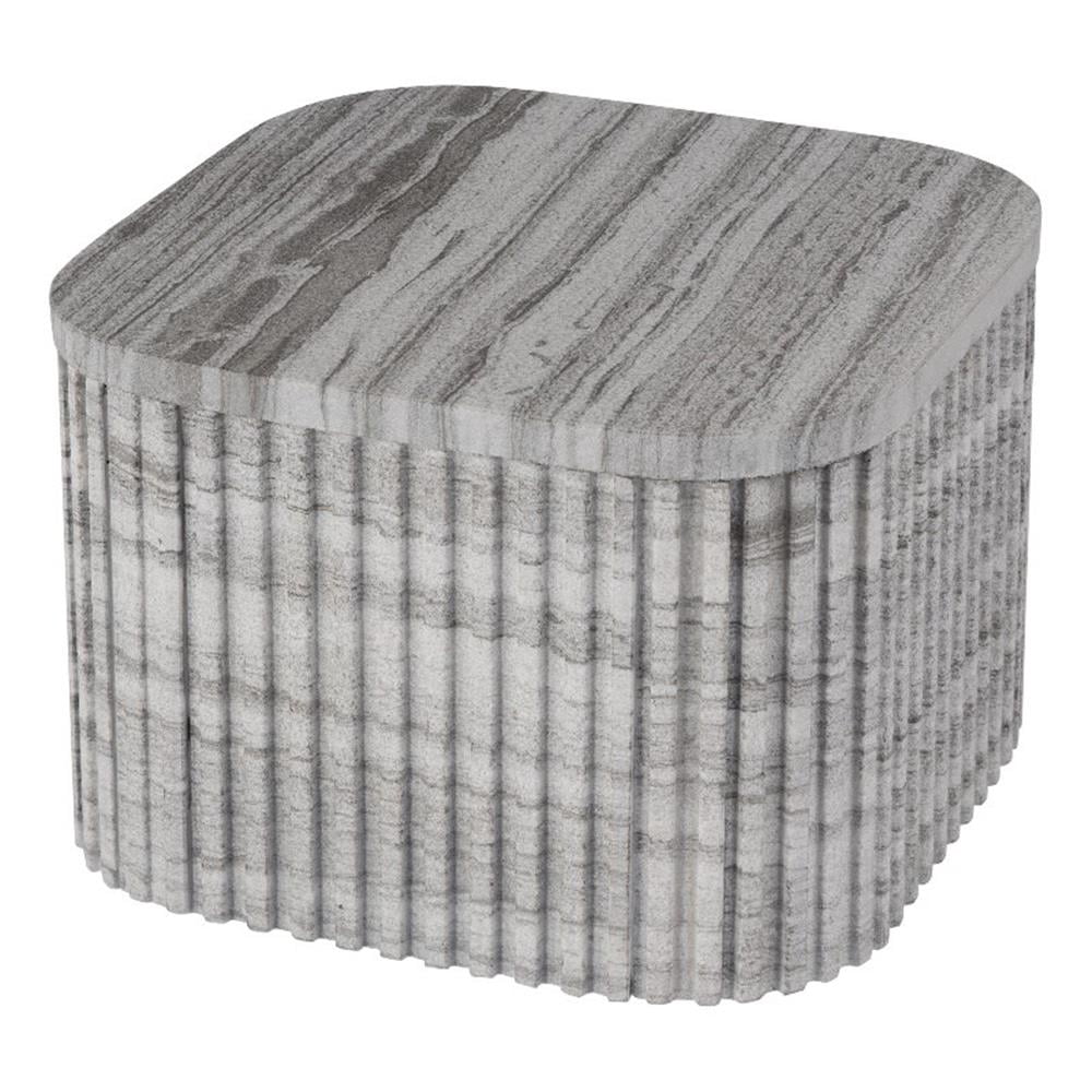 Rectangular Marble Side Table Pemberly Row Contemporary Rectangular Marble Side Table-Gray - Walmart.com