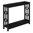 thumbnail image 1 of Pemberly Row Contemporary Ring Console Table in Black Wood Finish, 1 of 4