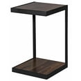 thumbnail image 1 of Pemberly Row Contemporary Solid Sheesham Wood C Table in Brown (Set of 2), 1 of 6