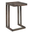 thumbnail image 1 of Pemberly Row Contemporary Solid Sheesham Wood C Table in Gray (Set of 2), 1 of 8