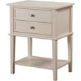 thumbnail image 1 of Pemberley Row Solid Wood Beige Nightstand Rectangular 28" x 22" x 16" Assembled, 1 of 7