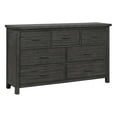 thumbnail image 1 of Pemberly Row Contemporary Solid Wood 7-Drawer Dresser in Gray, 1 of 7