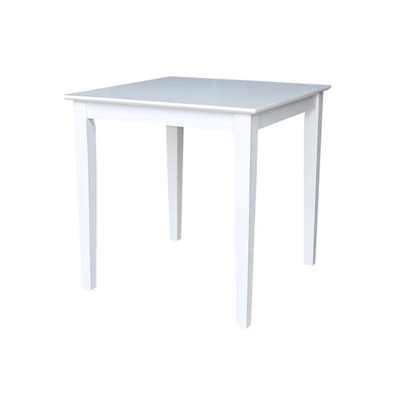 Pemberly Row Contemporary Solid Wood Top Table - Dining Height