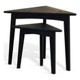 thumbnail image 1 of Pemberly Row Contemporary Solid Wood Triangular Nesting Table, 1 of 5