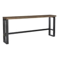 thumbnail image 1 of Pemberly Row Contemporary Steel & Wood Sofa Bar Table in Dark Gunmetal, 1 of 11