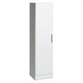 thumbnail image 1 of Pemberly Row Contemporary Storage 16" Broom Cabinet in White, 1 of 3