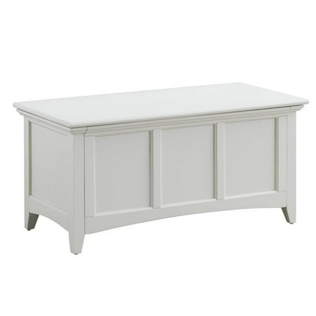 Pemberly Row Contemporary Storage Blanket Chest in Antique Ivory