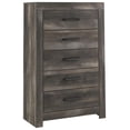 thumbnail image 1 of Pemberly Row Contemporary Transitional 5 Drawer Chest in Gray, 1 of 6