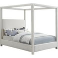 thumbnail image 1 of Pemberley Row Linen Textured Cream Queen Bed Rectangular Canopy 56" Unassembled, 1 of 8