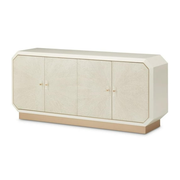Pemberly Row Contemporary Transitional Sideboard in Champagne